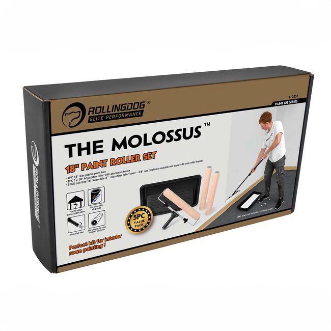 The Molossus™ 5PC 18" Paint Roller Set